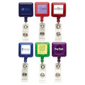 Better Translucent Square Retractable Badge Reel (Polydome)